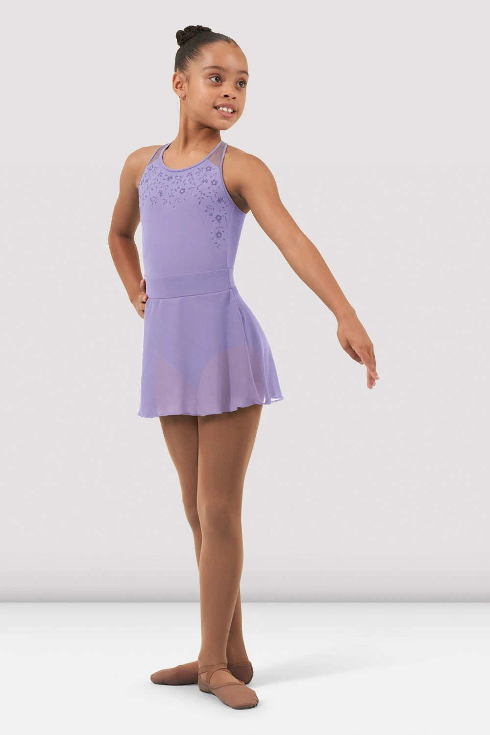 Girls Candace Mesh Skirted Leotard 1 Girls Candace Mesh Skirted Leotard