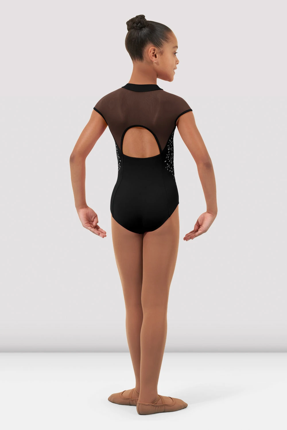Girls Vanessa Zipper Leotard 2 Girls Vanessa Zipper Leotard - Image 2