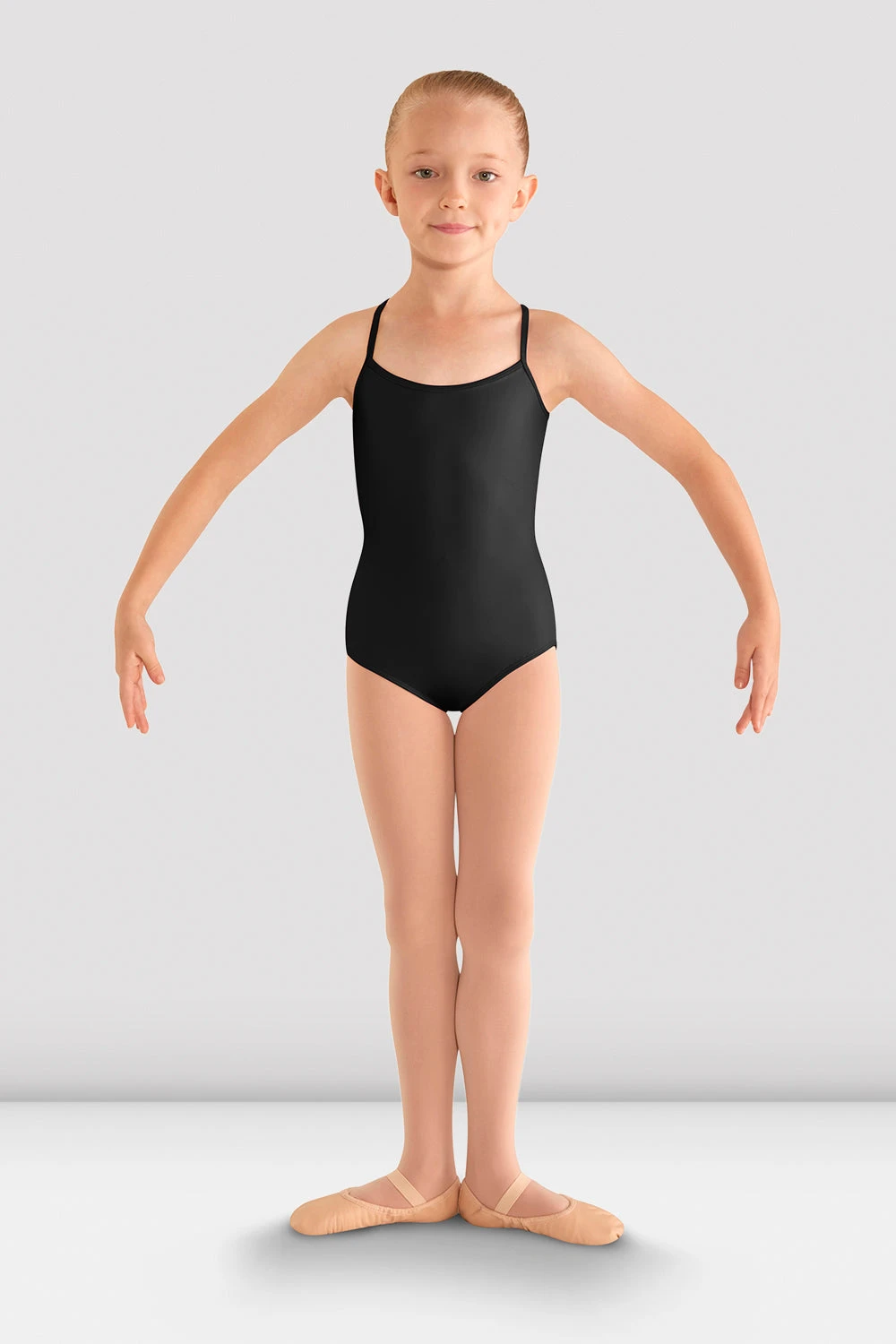 Girls Begonia Flower Mesh Back Leotard 2 Girls Begonia Flower Mesh Back Leotard - Image 2