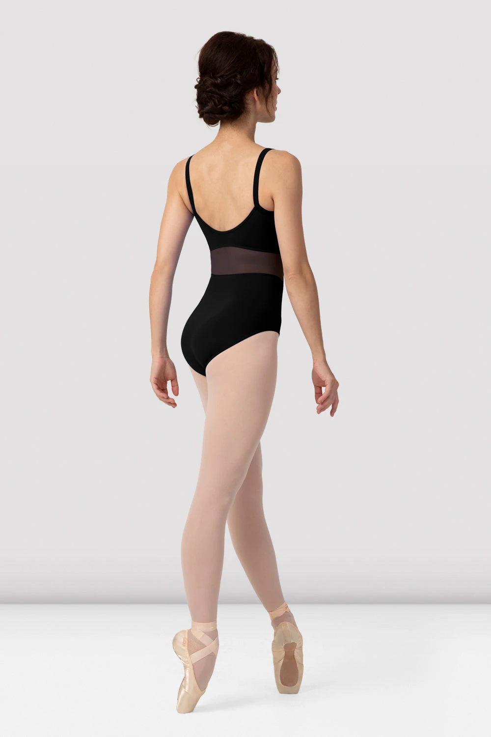 Ladies Boutique Mesh Panel Camisole Leotard 2 Ladies Boutique Mesh Panel Camisole Leotard - Image 2