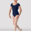 Girls Mirella Classic Short Sleeve Leotard