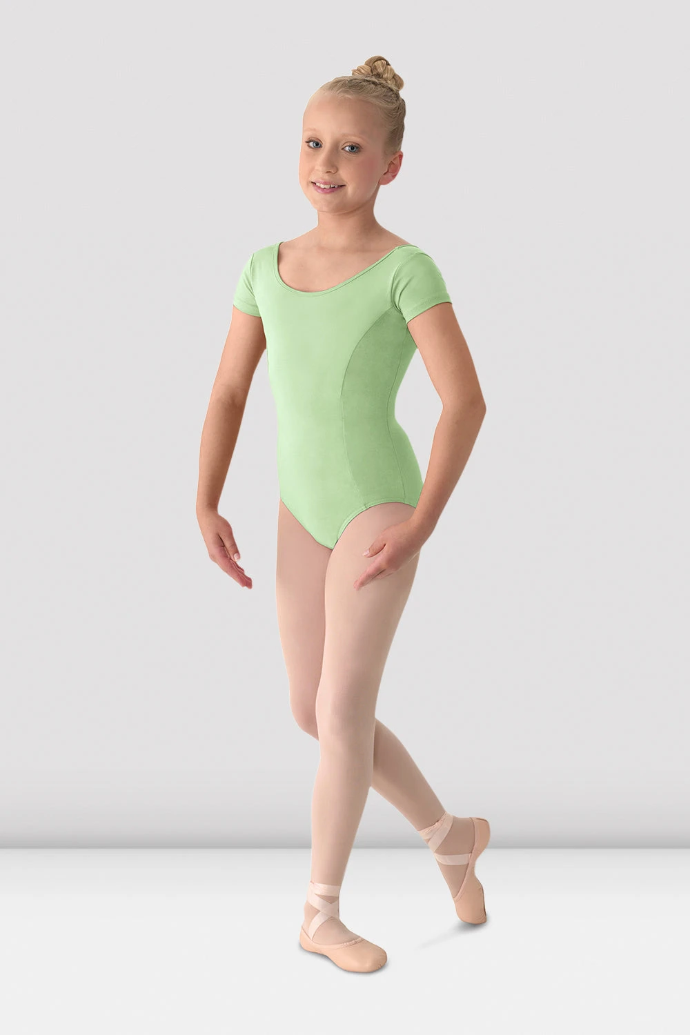 Girls Mirella Classic Short Sleeve Leotard 1 Girls Mirella Classic Short Sleeve Leotard