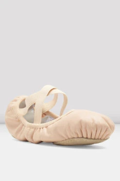 Ladies Odette Leather Ballet Shoes -Dancewear Store S0246L PNK 03