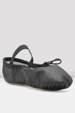 Childrens Dansoft Leather Ballet Shoes -Dancewear Store SO205 G BLK 03