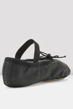 Childrens Dansoft Leather Ballet Shoes -Dancewear Store SO205 G BLK 04