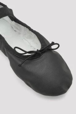 Childrens Dansoft Leather Ballet Shoes -Dancewear Store SO205 G BLK 10