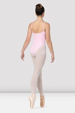 Ladies Franca Ruched Bodice Camisole Leotard -Dancewear Store SheerGather LB5214 Carnation 45