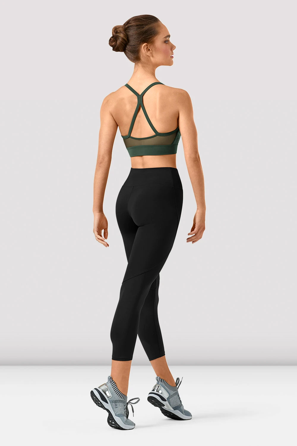 Ladies Polina Mirage Print Mesh Crop Top 2 Ladies Polina Mirage Print Mesh Crop Top - Image 2