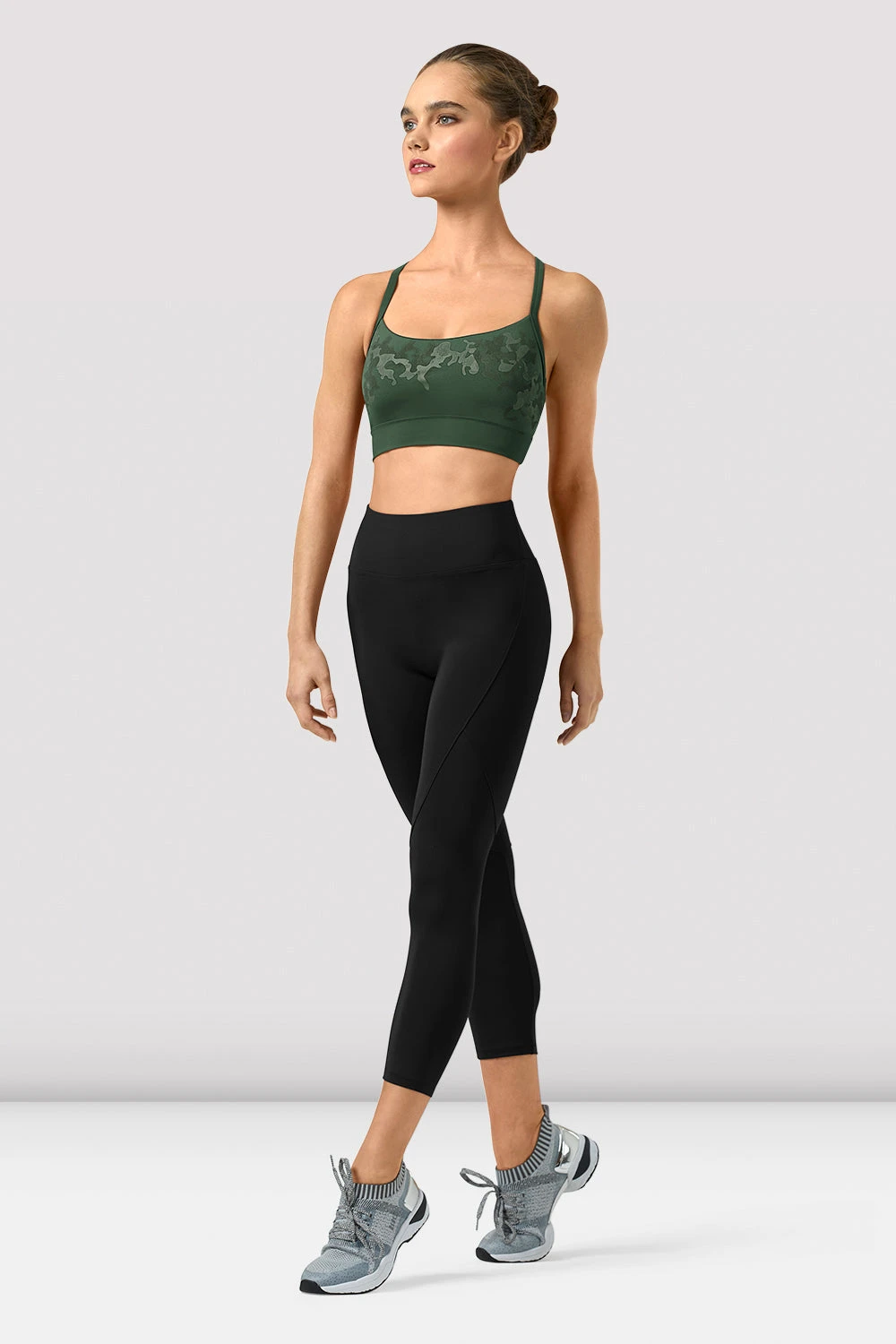 Ladies Polina Mirage Print Mesh Crop Top 1 Ladies Polina Mirage Print Mesh Crop Top